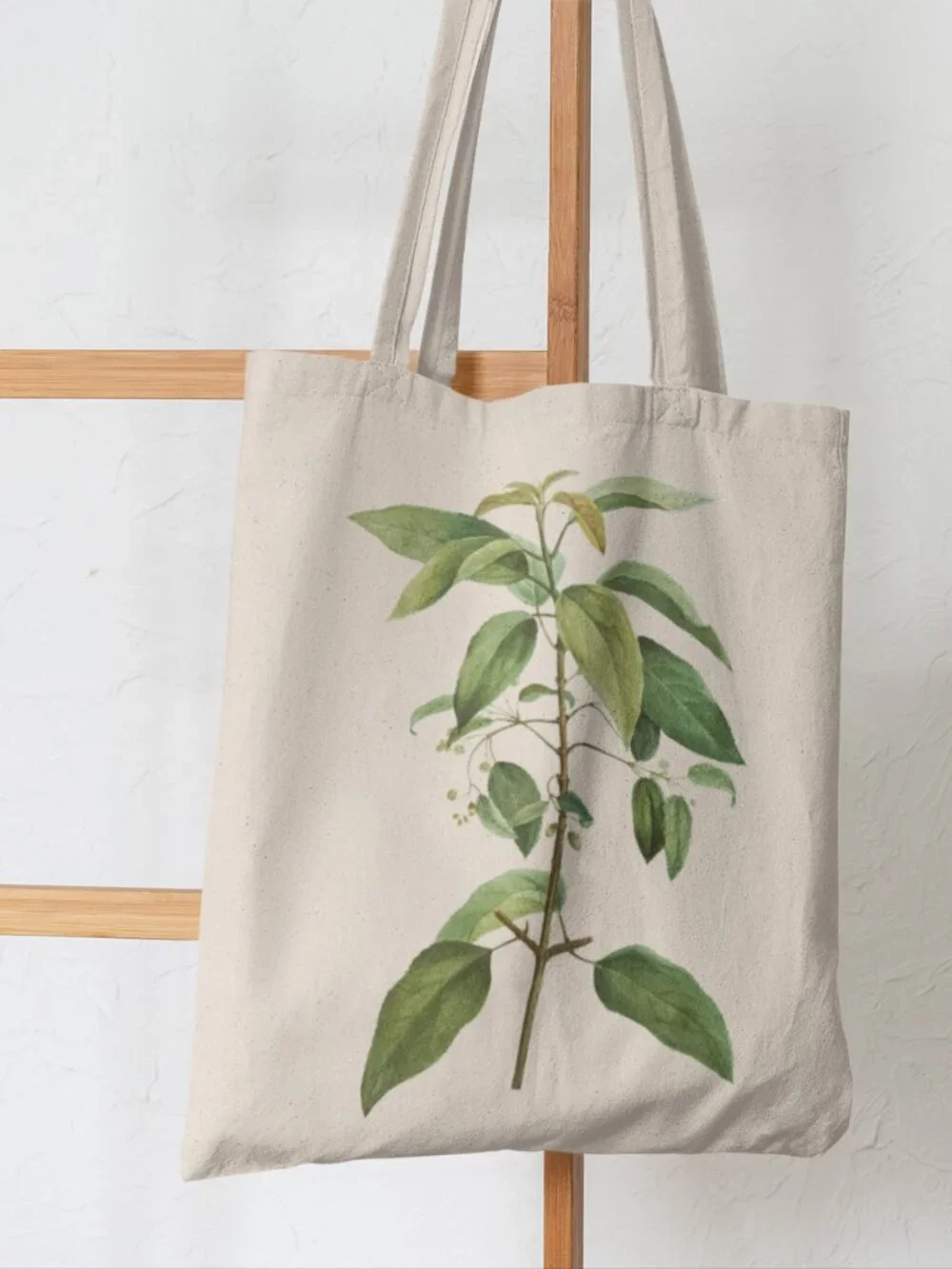 Maqui Vintage Floral Print Graphic Canvas Tote Bag